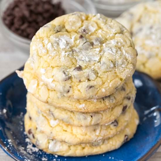Easy Cake Mix Crinkle Cookies - Recipe photo by crazyforcrust