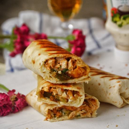 Chicken Ranch Burritos - Recipe photo by Savory and Sweet Food