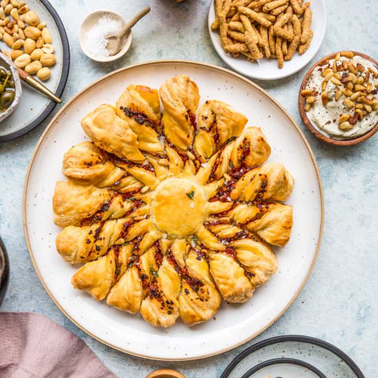 Tapenade Tarte Soleil - Recipe photo by VegetarianVentures