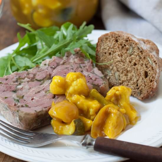 Homemade Piccalilli - Recipe photo by Recipe Crumbs
