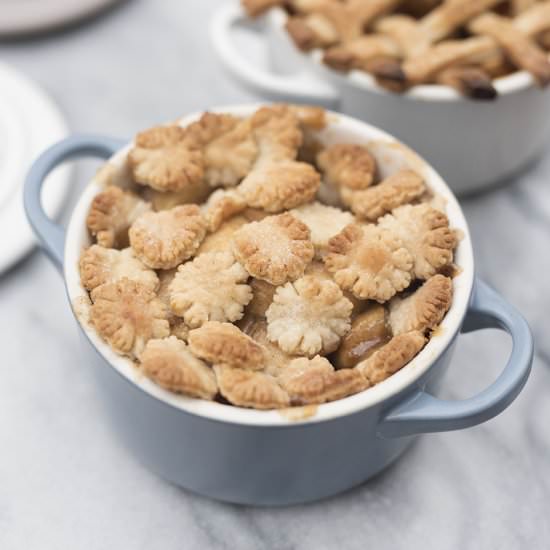 Individual Apple Pie Cocottes - Recipe photo by Pretty in Pistachio