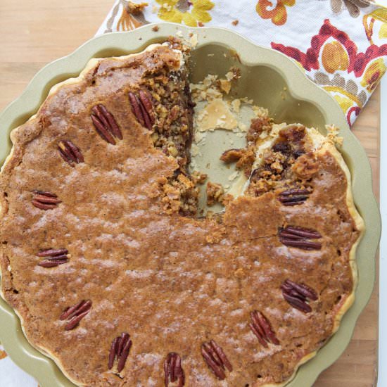 Chocolate Chip Pecan Pie - Recipe photo by JBraddockRD