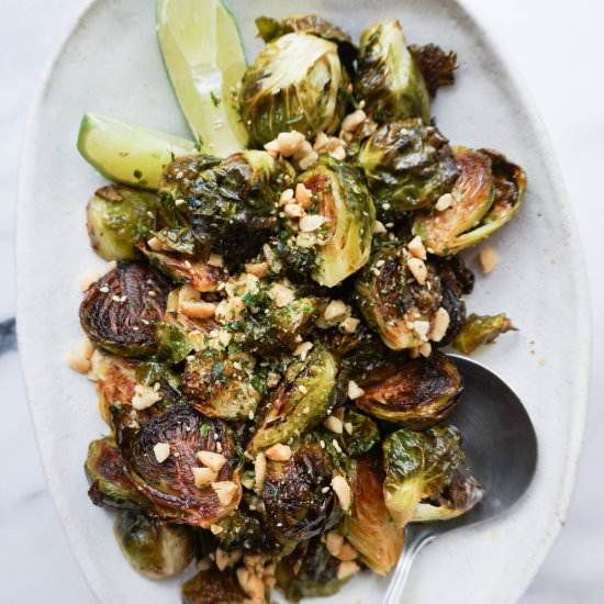 Crispy Thai Brussels Sprouts - Recipe photo by EatChoFood