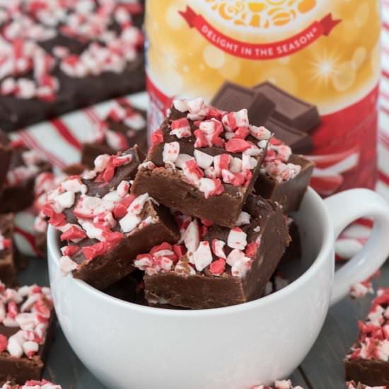 Peppermint Mocha Fudge - Recipe photo by crazyforcrust