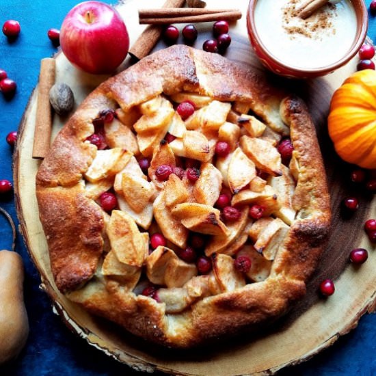Apple Pear Cranberry Crostata - Recipe photo by Give it Some Thyme