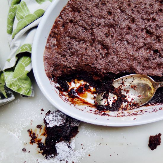 Gluten-Free Brownie Pudding Pie - Recipe photo by jessie sheehan bakes