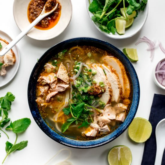 Hue Style Spicy Turkey Vermicelli Noodle Soup - Recipe photo by iamafoodblog
