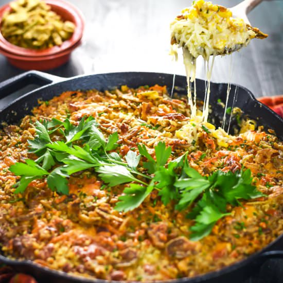 Bacon Jalapeño Popper Corn Gratin - Recipe photo by MorganHosttheToast