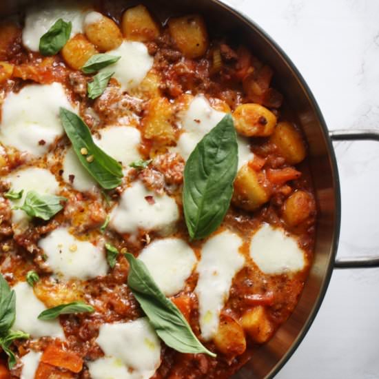 Gnocchi Bolognese Bake - Recipe photo by wishtodish