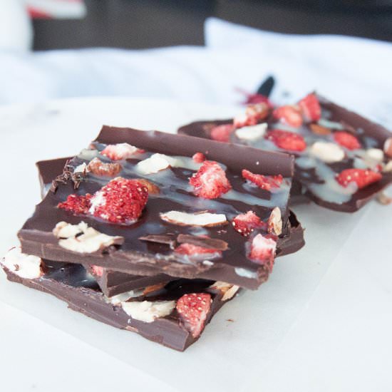 Chocolate Bar with Nuts and Berries - Recipe photo by foodmakesmehappy