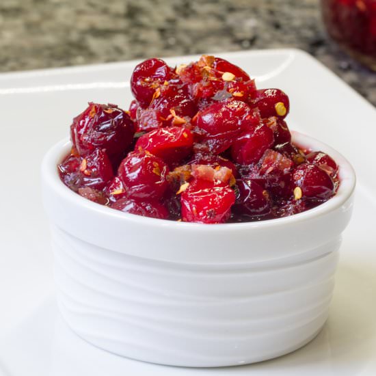 Adult Version Best Cranberry Relish - Recipe photo by TheKitchenWhisperer