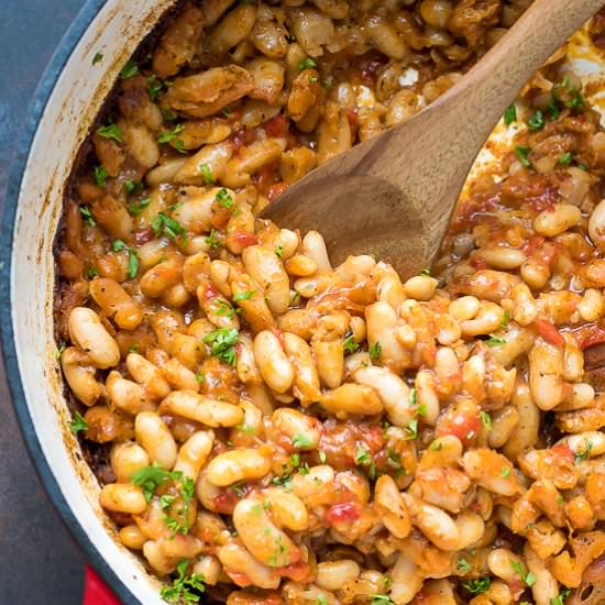 EASY BULGARIAN BAKED BEANS - Recipe photo by lslfunblog