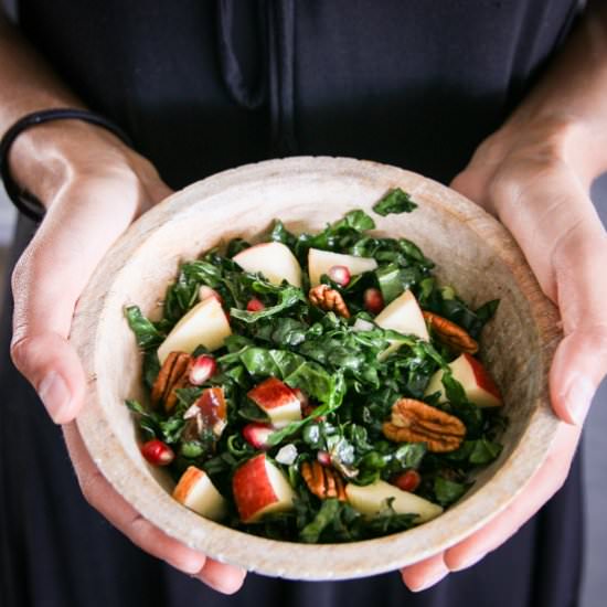 Kale Salad with Apples - Recipe photo by Something New For Dinner