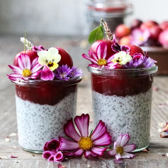 Coconut Chia Parfait - Recipe photo by breakfastwithflowers