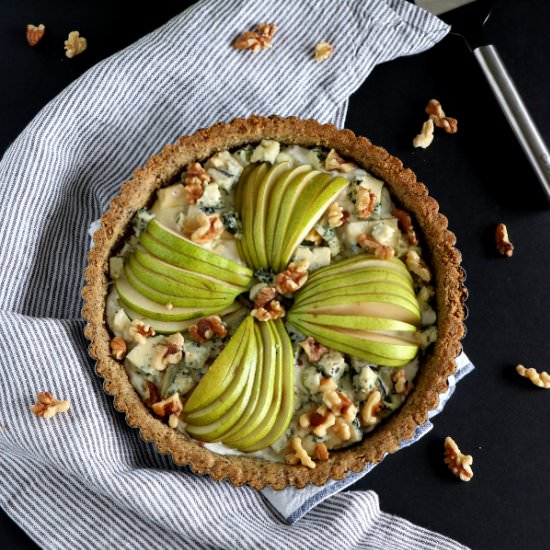 Pear and Blue Cheese Tart - Recipe photo by Dels cooking twist