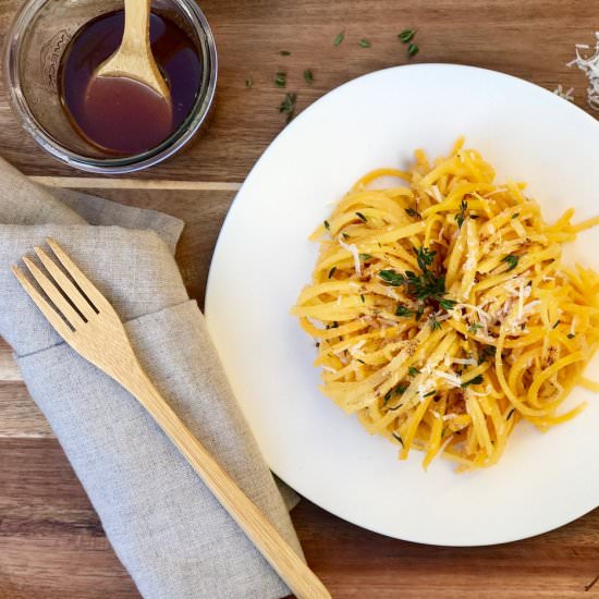 Butternut Squash with Brown Butter - Recipe photo by simmerandsauce