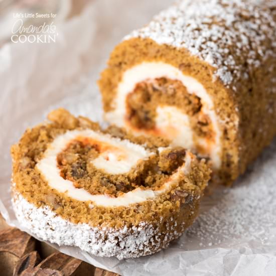 Pumpkin Roll - Recipe photo by amandascookin