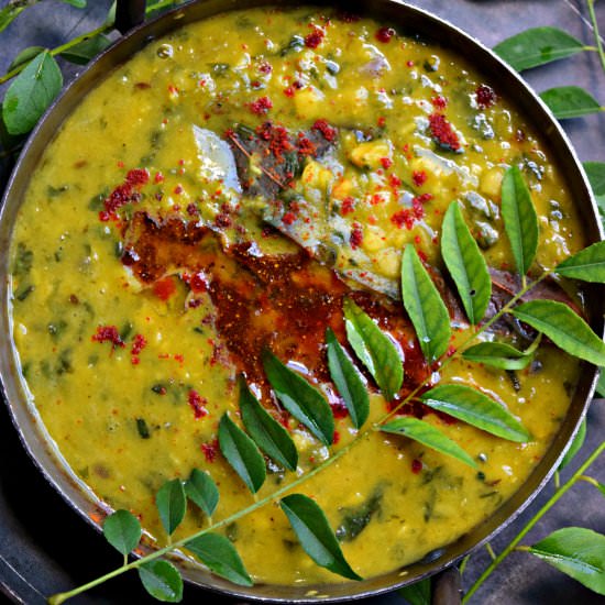 Methi Dal or Fenugreek Lentil Stew - Recipe photo by Cookilicious