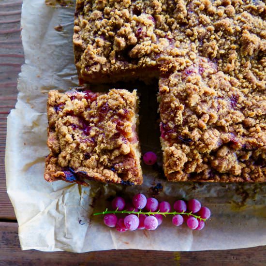 Mixed Berry Buckle - Recipe photo by jessie sheehan bakes