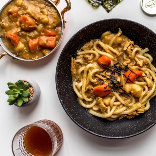 Japanese Turkey Curry Udon - Recipe photo by iamafoodblog
