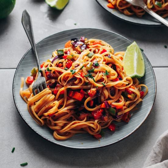 Sweet & Spicy Korean Noodles - Recipe photo by fullofplants