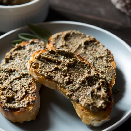 chicken liver pate - Recipe photo by Inside the rustic kitchen