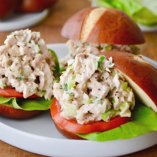The Best Leftover Turkey Salad - Recipe photo by justataste