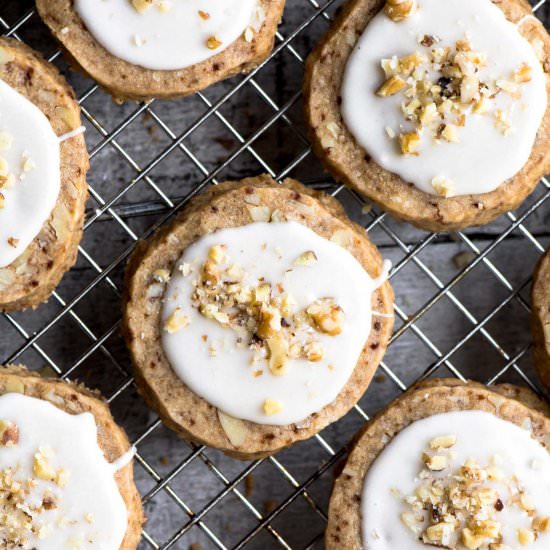 Maple Walnut Shortbread Cookies - Recipe photo by theviewfromgreatisland