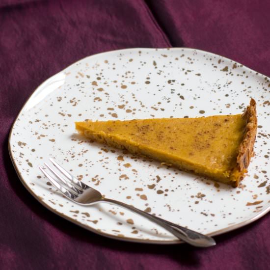 Butternut Squash Pumpkin Pie - Recipe photo by zuckerbaeckerin
