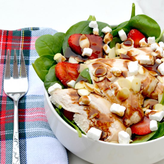 Simple Strawberry Spinach Salad - Recipe photo by My Flourless Kitchen