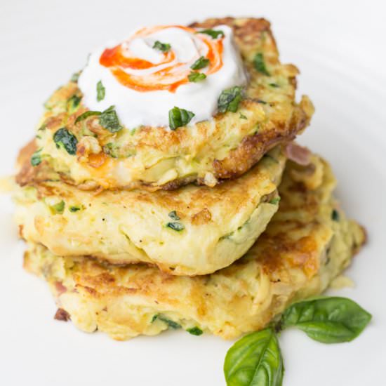 Zucchini & Eggs Breakfast Fritters - Recipe photo by ValentinasCorner