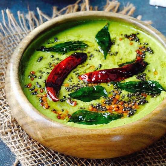 Coriander Coconut Chutney - Recipe photo by Aromatic Essence