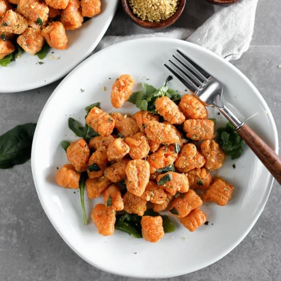 Vegan Sweet Potato Gnocchi - Recipe photo by pasta-based