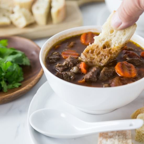 Vietnamese Beef Stew (bò sốt vang) - Recipe photo by Ethnic Spoon