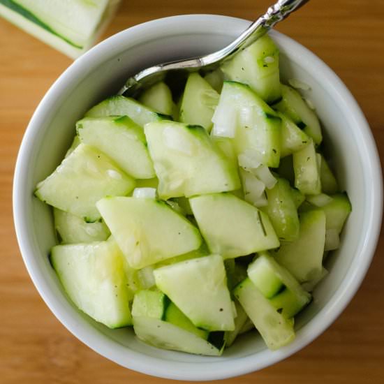 Zesty Cucumber Salad - Recipe photo by freshaprilflours