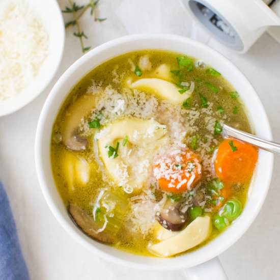 Tuscan Turkey Tortellini Soup - Recipe photo by garlic and zest