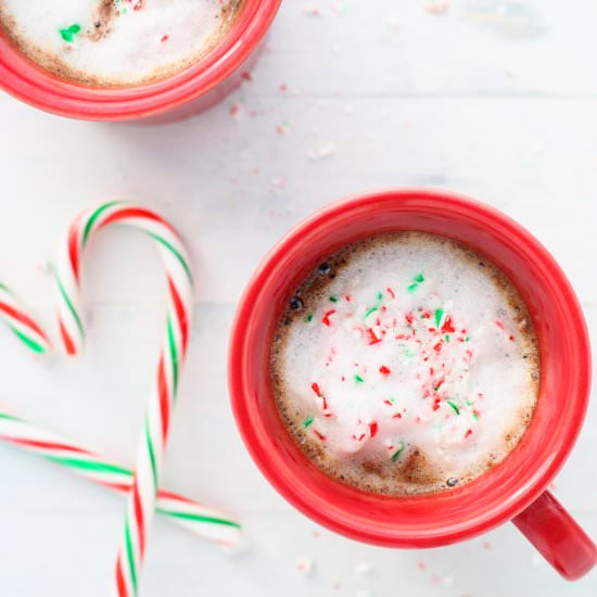 Peppermint Mocha Lattés - Recipe photo by 3ScoopsofSugar