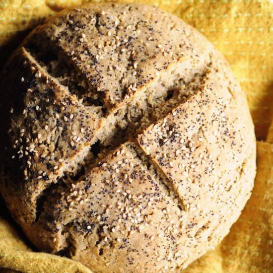 Rustic Gluten Free Boule - Recipe photo by moon and spoon and yum.