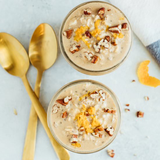 Vanilla Orange Overnight Oats - Recipe photo by eatingbirdfood