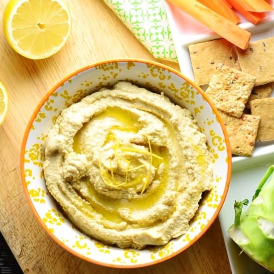 Grilled Broccoli Stem Houmous - Recipe photo by everydayhealthyrecipes