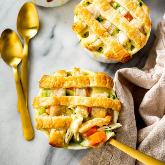 Easy Mini Chicken Pot Pies - Recipe photo by thegirlonbloor