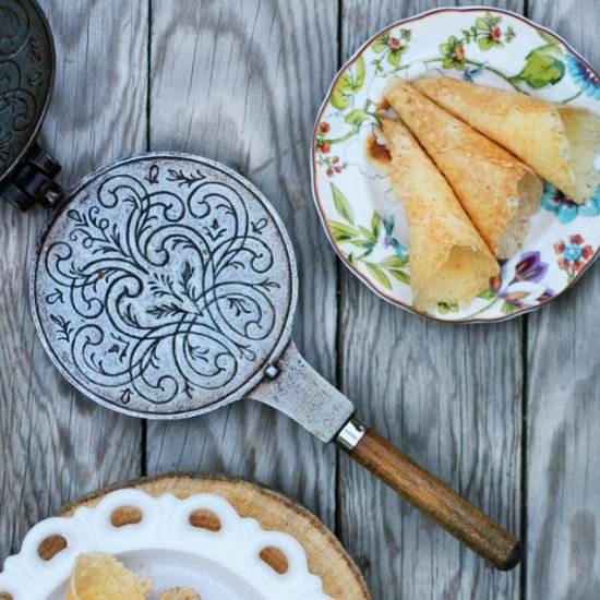 Norwegian Krumkake - Recipe photo by cheap-recipe-blog