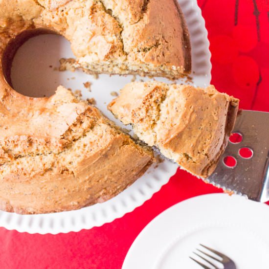 GF Poppyseed Pound Cake - Recipe photo by hotpankitchen