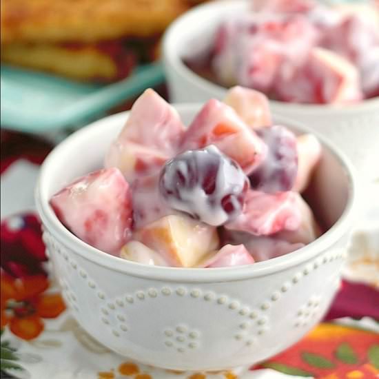 Easy Yogurt Fruit Salad - Recipe photo by shakentogether