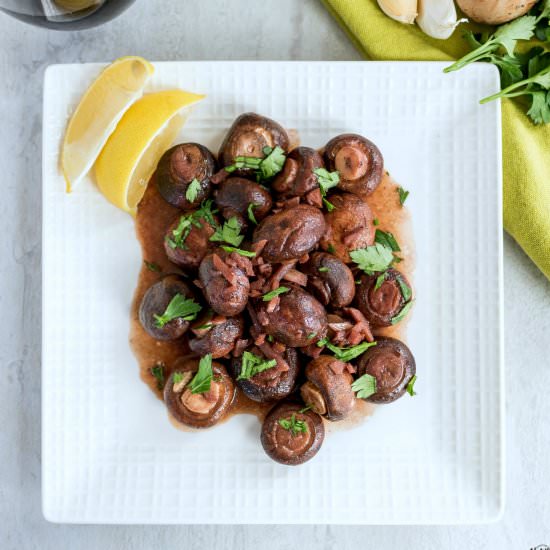 Red Wine Garlic Mushrooms - Recipe photo by karylhenry