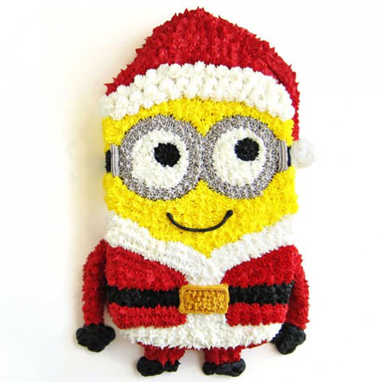 Minion Santa Cake - Recipe photo by Hungry Happenings