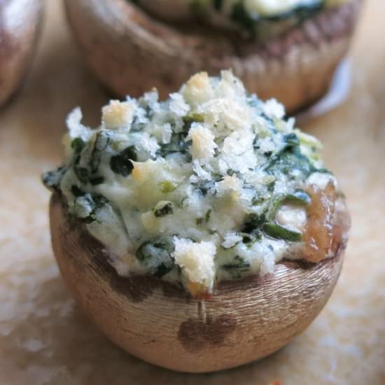 Stuffed Mushrooms with Cream Cheese - Recipe photo by DinnerMom