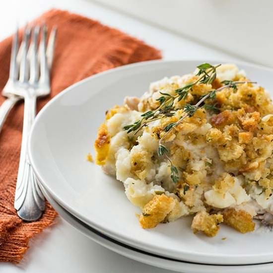 Thanksgiving Dinner Casserole - Recipe photo by MakeAheadMealMom
