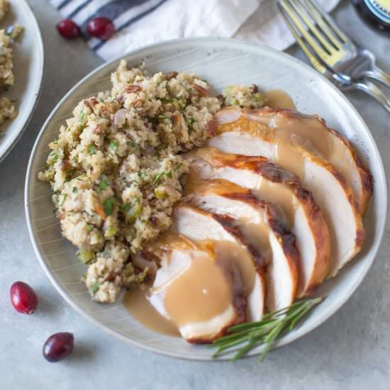 Molasses Soy Brined Turkey Breast - Recipe photo by simplywhisked