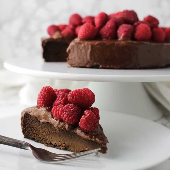 Chocolate Cake with Banana Frosting - Recipe photo by acleanplate